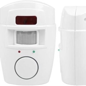 -Wireless PIR Motion Sensor Detector Security Alarm System , Remote Controls for Home Garage-B091DFHCTP