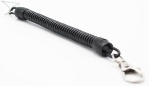 Plastic Black Retractable Spring Coil Spiral Stretch Chain Keychain Key Ring For Men Women Key Holder Keyring Gifts-B0C4JZ14XL