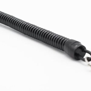Plastic Black Retractable Spring Coil Spiral Stretch Chain Keychain Key Ring For Men Women Key Holder Keyring Gifts-B0C4JZ14XL