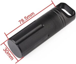 EDC waterproof hike box capsule Survive seal holder storage camp medicine match pill -B0DLTJ1BR4