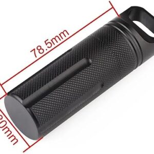 EDC waterproof hike box capsule Survive seal holder storage camp medicine match pill outdoor dry bottle trunk Container case 7.85 * 2.85Cm (Gary)-B0DLTFWKBN