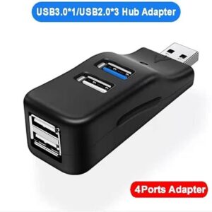 USB 3.0 HUB Adapter Extender Mini Splitter Box 3/4 Ports for PC Laptop Mobile Phone High Speed U Disk Reader-B0BWGZVD3P