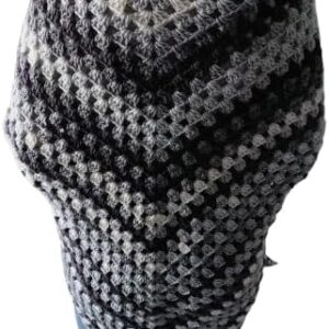 Handmade Crochet Shall Scraf in Mix Colourful Cape Shawls Wraps Granny Womens Coat Sweater (XXL) 240 * 200 cm -B0DJPPSQFC