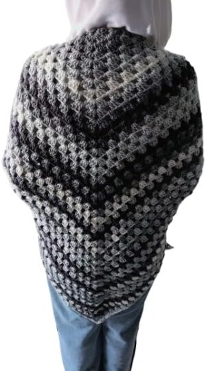 Handmade Crochet Shall Scraf in Mix Colourful Cape Shawls Wraps Granny Womens Coat Sweater (XXL) 240 * 200 cm -B0DJPPSQFC