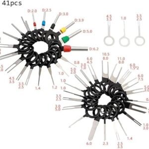 Wire Terminal Removal Tool for Car Wiring Connector Pin Extractor Puller Tools (11 Pcs)-B0CLHL42TX