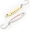 2 Pcs - Around 3 to 4 Cm Long New Mini fishing Lure 3G Spoon Metal Lures Spinnerbsit Minnow Small Fish Single Hook Jig Stream Trout Baits Pesca Hot (Random Color)-B0C54G116N