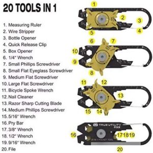 51uSbSaY0mL._AC_ 20 in 1 Multi-Tool Steel Keyring Functions-B091BZ85LW