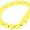 -Micro USB Cable Beads Bracelet Charging Sync Data Phone Charger for Andriod V8 - Yellow-B091DW76YW66