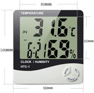 Clock and Thermometer and scale for temperature and humidity item No 439 - 1-B091GRHLXQ