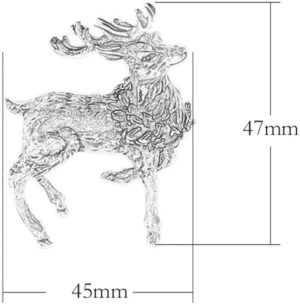 1pcs - Pure Copper Deer Sculpture Ornaments Solid Brass Sika Miniature Figurines Lucky Feng Shui Crafts Desk Decorations-B0D3BYL2FP