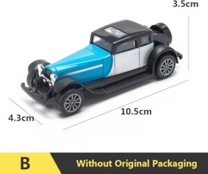 1pcs 1:43 Alloy Vintage Diecast Car Model Classic Pull Back Car Model Miniature Vehicle Replica For Collection Gift For Kids Adults -‎B0CTXLQGNR
