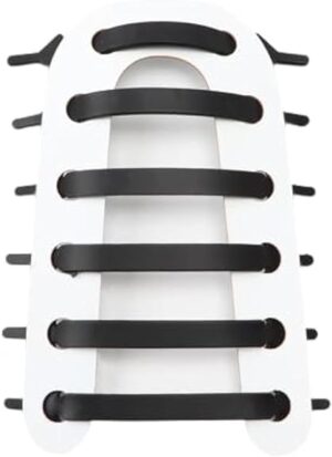 14pcs/Lot Shoes Accessories Elastic Silicone Shoelaces Elastic Shoelace Creative Lazy Silicone Laces No Tie Rubber Lace (Black)-B0CHMTW3PX