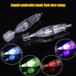 [1PC] LED Deep Fishing Lamps 15 cm by AA Battery Underwater LED Fish Lure Electronic Bait Tackle Fish Finder Lamp Attractor Lure Light - Random Color-B0D54VDYTC