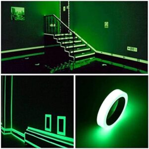5m Glow Tape Wall Sticker Luminous Gaffer Tape Light Reflective Tape Safety Use to Mark Stairs-B091C1RVMK