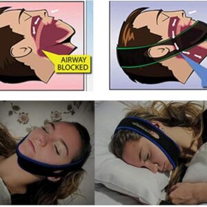 [1 PC] Tcare 1Piece Snoring Chin Strap Adjustable Anti Snore Chin Strap Support Stop Snoring- Natural and Instant Snore Relief Jaw Belt [Random Color]-‎ B0CHPNQB4B