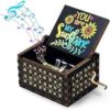 Music box Black addition you are my sunshine - Music Box Hand-Cranked Music Box-B0CG3V9N86
