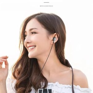 [1Pcs - White ] PCS Wired Headphones 3.5mm Sport Earbuds with Bass Phone Earphones Stereo Headset with Mic volume control Music Earphones-B0CQGR33GL