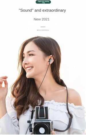 [1Pcs - White ] PCS Wired Headphones 3.5mm Sport Earbuds with Bass Phone Earphones Stereo Headset with Mic volume control Music Earphones-B0CQGR33GL