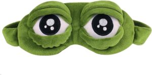 Lobagve Van Caro 3D Unisex Frog Eye Mask Blindfold-Super Soft Padded Shade Cover,Cartoon Eye Patch Blinder Travel Long Flights Gifts(Green)-B07G58MLGJ