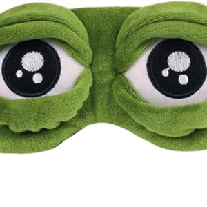 Lobagve Van Caro 3D Unisex Frog Eye Mask Blindfold-Super Soft Padded Shade Cover,Cartoon Eye Patch Blinder Travel Long Flights Gifts(Green)-B07G58MLGJ