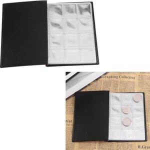 61A1K8ftU5L._AC_SX450_ 1Pcs/120 Pockets COINNING Album Collection Book Mini Penny CONI Storage Album Book CONI Holders for Collector Gifts Supplies (RED)-B0DCKCCTBM