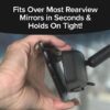 (1Pcs) Angel View Wide Angle Rearview Car Mirror,Black Convex Car Mirror Installs in Seconds and Fits Most Cars, SUVs & Trucks, For Gift ‎3.18 x 30.48 x 15.24 cm; 172.37 G