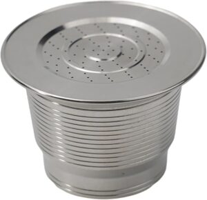 [1 Cpsuls Stainless ] For Reusable Coffee Capsule Stainless Steel Rich Crema Espresso Refillable Filters Pod Fit Inissia Pixie Essenza Mini (Mesh Mesh D053) Brand: Generic