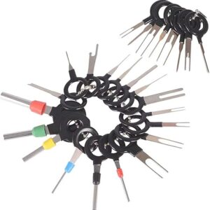 61Bu-mVZXhL._AC_SX522_ 26Pcs Terminals Removal Tools for Car Auto Electrical Wiring Crimp Connector Pin Extractor Puller Repair Remover Key Tools Set for Most Connector Terminal-B096RLKQKP