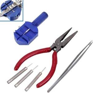 61E384R3DHL._AC_SX522_ 16 pcs Watch Opener Repair Tool Kit Adjust Watch Back Case Spring Bar Remover Set Fix Pin Link Remover Tool-B091C2DVRH