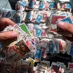 50 Pcs/Set (Randomly) Vintage Rare Stamps Various Countries No Repeat Postmark Scrapbook 1920Year Old Stamps Used Postage Stamps Collection-B0C9N72JJD