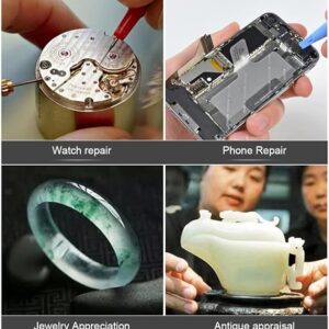 4pcs/set Eye Loupe Magnifiers 5x/10/15x/20x Watch repair tool kit Jewelry Loupe Magnifier Magnifiying Glass Watchmaker tools-B0CCJDVN4L