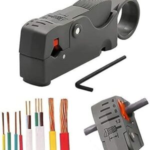 Automatic Stripping Pliers Rotary Coaxial Wire Cable Stripper Knife Wire Stripping Crimping Pliers RG59 RG6 RG7 RG11 Repair Tool-B0BRYPTGBF