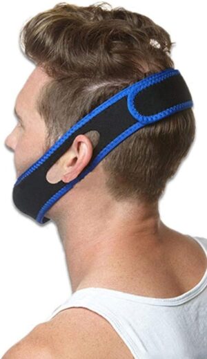 [1 PC] Tcare 1Piece Snoring Chin Strap Adjustable Anti Snore Chin Strap Support Stop Snoring- Natural and Instant Snore Relief Jaw Belt [Random Color]-‎ B0CHPNQB4B