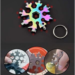 61IRr6b-8WL._AC_SX522_ -18 in 1 Multifunctional Stainless Steel Portable Snowflake Screwdriver Bottle Opener for Daily Travel Camping Adventure-B091BNTGWN