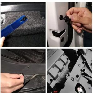 61IwJWiyxdL._AC_SX569_ 30Pcs 8mm Plastic Fasteners Screw Car Bumper Black Rivet Car Fastener Clips for Most Car Type