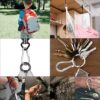 -ANSIEDIO M5-M12 Screwgate Carabiner, Snap Hook Carabiner Clip with Safety Nut for Outdoor, Camping, Hiking, Traveling, Fishing, Backpack-B096XKFR5M