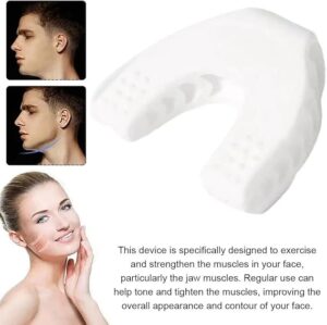 1pcs Random color -Jaw Exerciser Neck Toning Jawline Exercise Face Muscle Trainer V Shape Faceshape Fitness Resistance Levels Double Chin Reducer (Random Color) -B0CZPRH3ZB