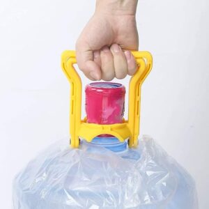 May Market Store offers a tool for lifting and carrying a gallon drinking a bottle of water - a handle for lifting the plain for the big water bottle - made of thick, strong plastic bearing for the life and use of a fold-B0C24K5MCM