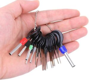 26Pcs Terminals Removal Tools for Car Auto Electrical Wiring Crimp Connector Pin Extractor Puller Repair Remover Key Tools Set for Most Connector Terminal-B096RLKQKP