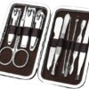 Alna 10 Piece Stainless Steel Manicure Kit Nail Clippers-B091C14G3B