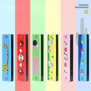 Wooden Harmonica Educational Gift Instrument Mouth Music Organ Replacement 1pcs Durable Hot Sale Newest 13Cm,24 Hole, 33Gram (Green) B0DNNPB6HH