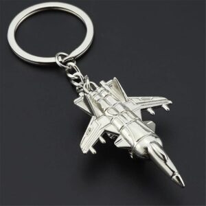Keychains For Men Car Bag KeyRing Air Plane Model Fighter Toy Air Plane Model Fighter Aircrafe Travel Fashion Gift 1Pcs-B0DKDKJJQJ