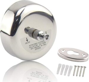 Stainless Steel Retractable Clothesline Clothes Dryer with 2.8 Meters adjustable Nylon Line, Polished Stainless Steel Finish-B091D6X131