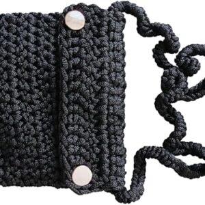18x16 CM Mobile Handmade Crochet Crossbody Bag -B0DLV3WXGM