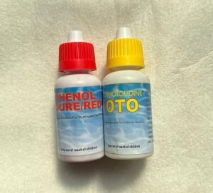 2pcs set Swimming Pool Test Kit pH and Free Chlorine Water Quality Tester Refill Pack, 1 set =2 Dropper without label