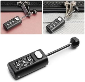1Pcs Coded Lock Mini Combination Lock Dormitory Cabinet Lock Backpack Zipper Lock Luggage Padlock 3 Digit Password Lock-B0DJRMQ5NX