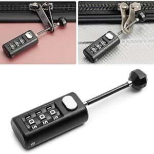 1Pcs Coded Lock Mini Combination Lock Dormitory Cabinet Lock Backpack Zipper Lock Luggage Padlock 3 Digit Password Lock-B0DJRMQ5NX