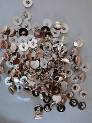 30Pcs - Gold Alloy Shank Sewing Buttons for Craft Alloy Buttons, DIY Clothing, Women's Jacket, Shirt, Accessories, 9mm -B0D7ZT5PYG