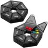 Weekly Pill Organizer, 1 pcs Portable Travel Pill Box Dispenser Medicine case (Seven Day) for Vitamin/Fish Oil/Pills/Supplements (Random Color May Apply)-B0CLKRFN8D