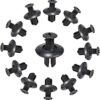 100Pcs 8mm Plastic Fasteners Screw Car Bumper Black Rivet Car Fastener Clips for Most Car Type-B0DG36GFFC